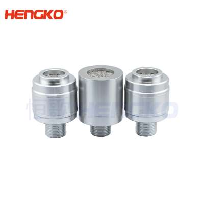 sintered stainless steel  4-20 mA output gas sensor probe filter caps cover for leak detection