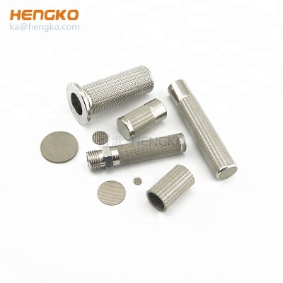 HENGKO factory 5~300 microns multilayer wire mesh sintered stainless steel water filter